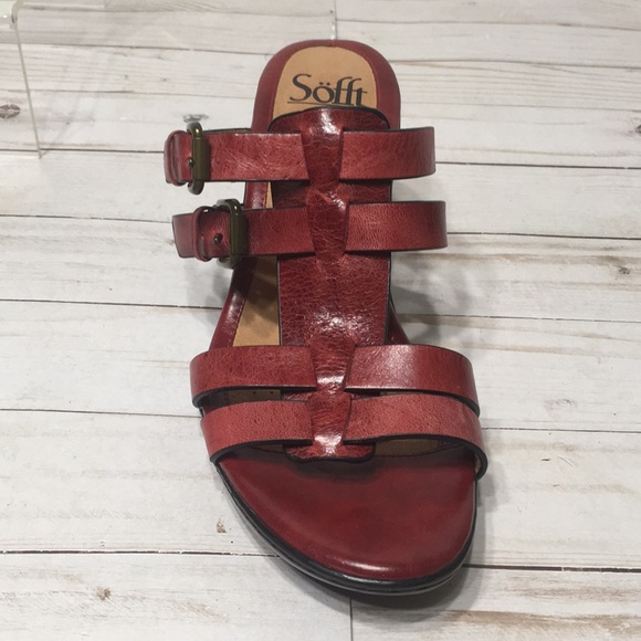 Sofft red sandal heels Sascha - Picture 9 of 11